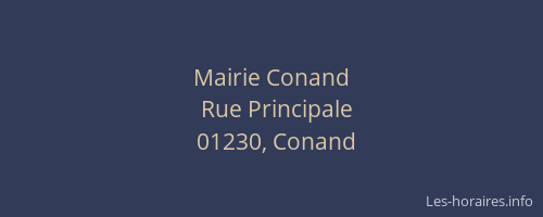 Mairie Conand