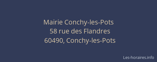 Mairie Conchy-les-Pots