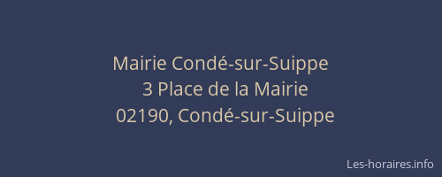 Mairie Condé-sur-Suippe