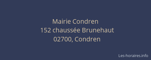 Mairie Condren