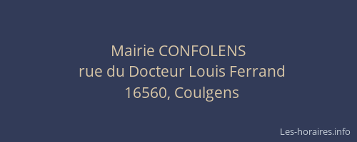 Mairie CONFOLENS