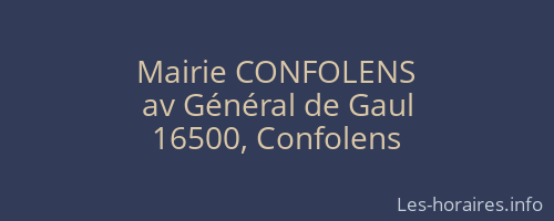 Mairie CONFOLENS