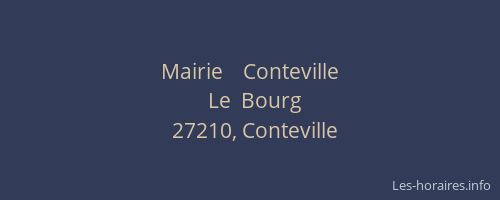 Mairie    Conteville