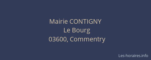 Mairie CONTIGNY