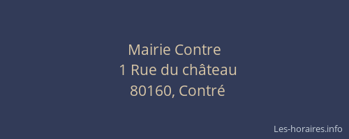 Mairie Contre