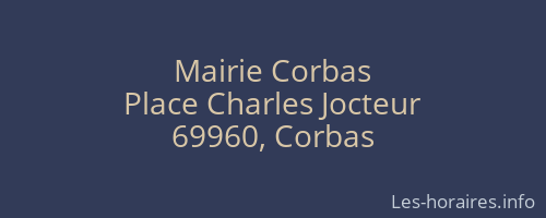 Mairie Corbas