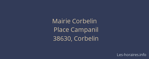Mairie Corbelin