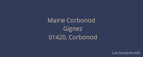 Mairie Corbonod