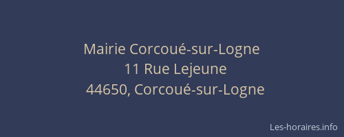 Mairie Corcoué-sur-Logne
