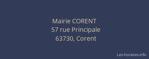 Mairie CORENT