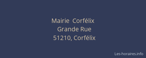 Mairie  Corfélix