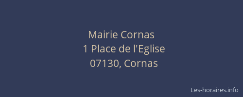 Mairie Cornas