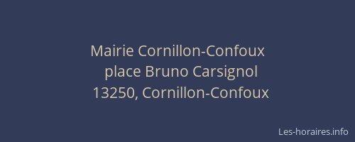 Mairie Cornillon-Confoux