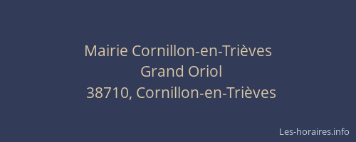 Mairie Cornillon-en-Trièves
