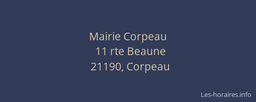 Mairie Corpeau