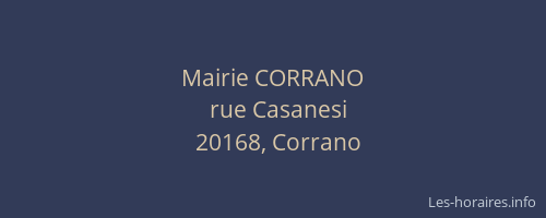 Mairie CORRANO