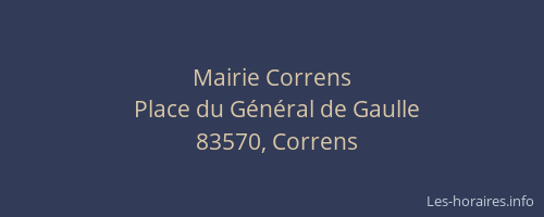 Mairie Correns