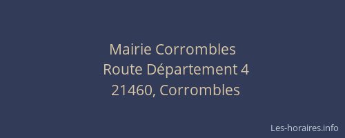 Mairie Corrombles