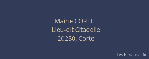 Mairie CORTE