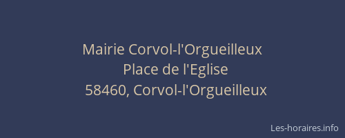 Mairie Corvol-l'Orgueilleux
