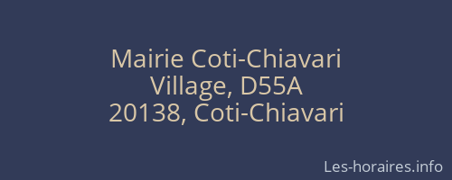 Mairie Coti-Chiavari