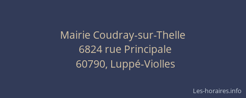 Mairie Coudray-sur-Thelle