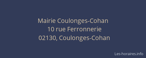 Mairie Coulonges-Cohan