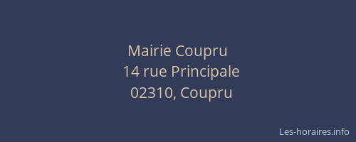 Mairie Coupru