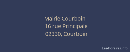 Mairie Courboin