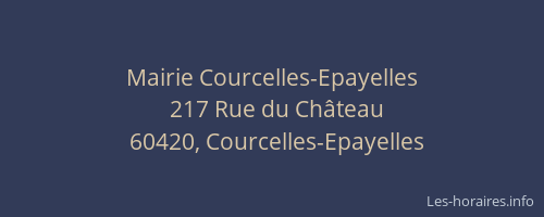 Mairie Courcelles-Epayelles