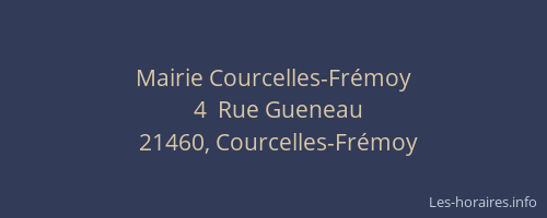 Mairie Courcelles-Fr&eacute;moy