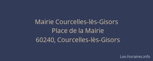 Mairie Courcelles-lès-Gisors