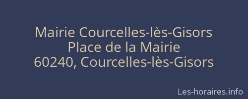 Mairie Courcelles-lès-Gisors