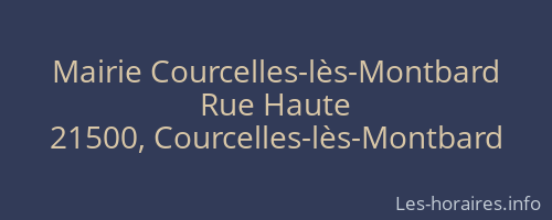 Mairie Courcelles-lès-Montbard