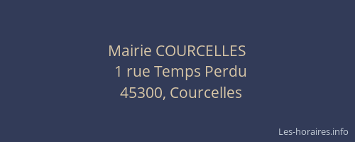 Mairie COURCELLES