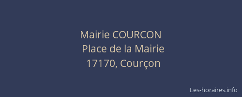 Mairie COURCON