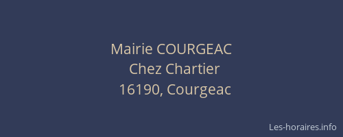 Mairie COURGEAC