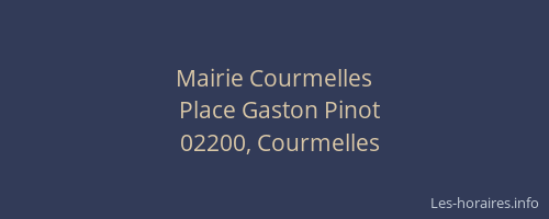 Mairie Courmelles