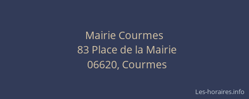 Mairie Courmes