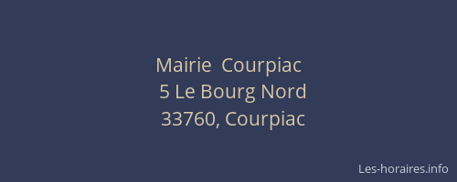 Mairie  Courpiac