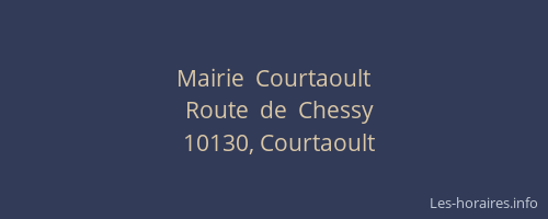 Mairie  Courtaoult
