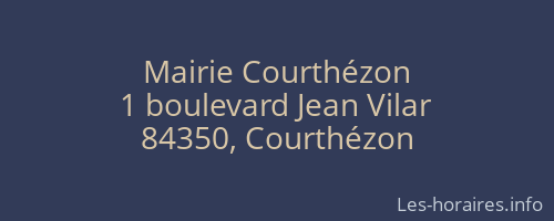 Mairie Courthézon