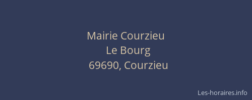 Mairie Courzieu