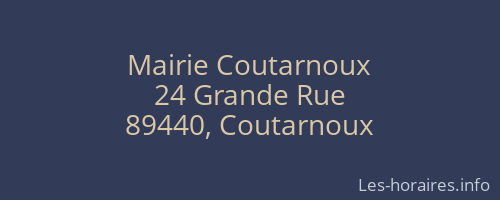 Mairie Coutarnoux