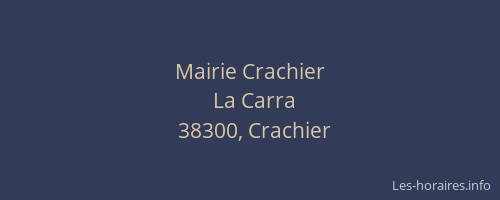 Mairie Crachier