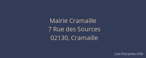 Mairie Cramaille