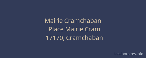 Mairie Cramchaban