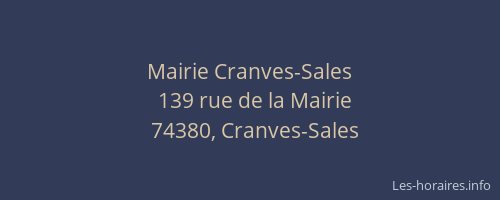 Mairie Cranves-Sales