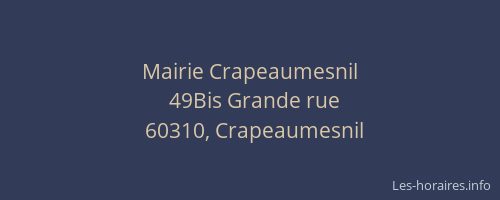Mairie Crapeaumesnil