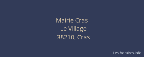 Mairie Cras